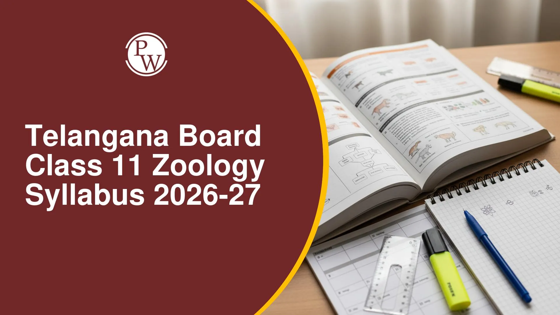 Telangana Board Class 11 Zoology Syllabus 2026-27: Units, Topics & PDF