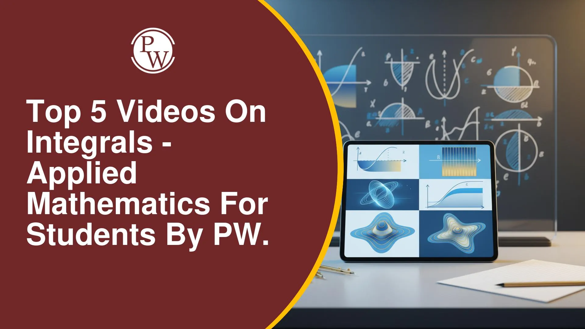 Top 5 Videos on Integrals for Class 12 Applied Mathematics by PW
