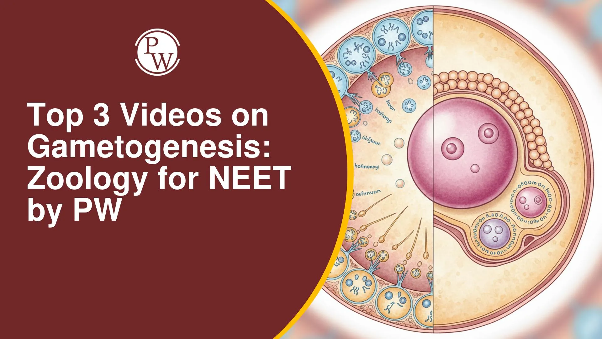 Top 3 Videos On Gametogenesis: Zoology For NEET By PW