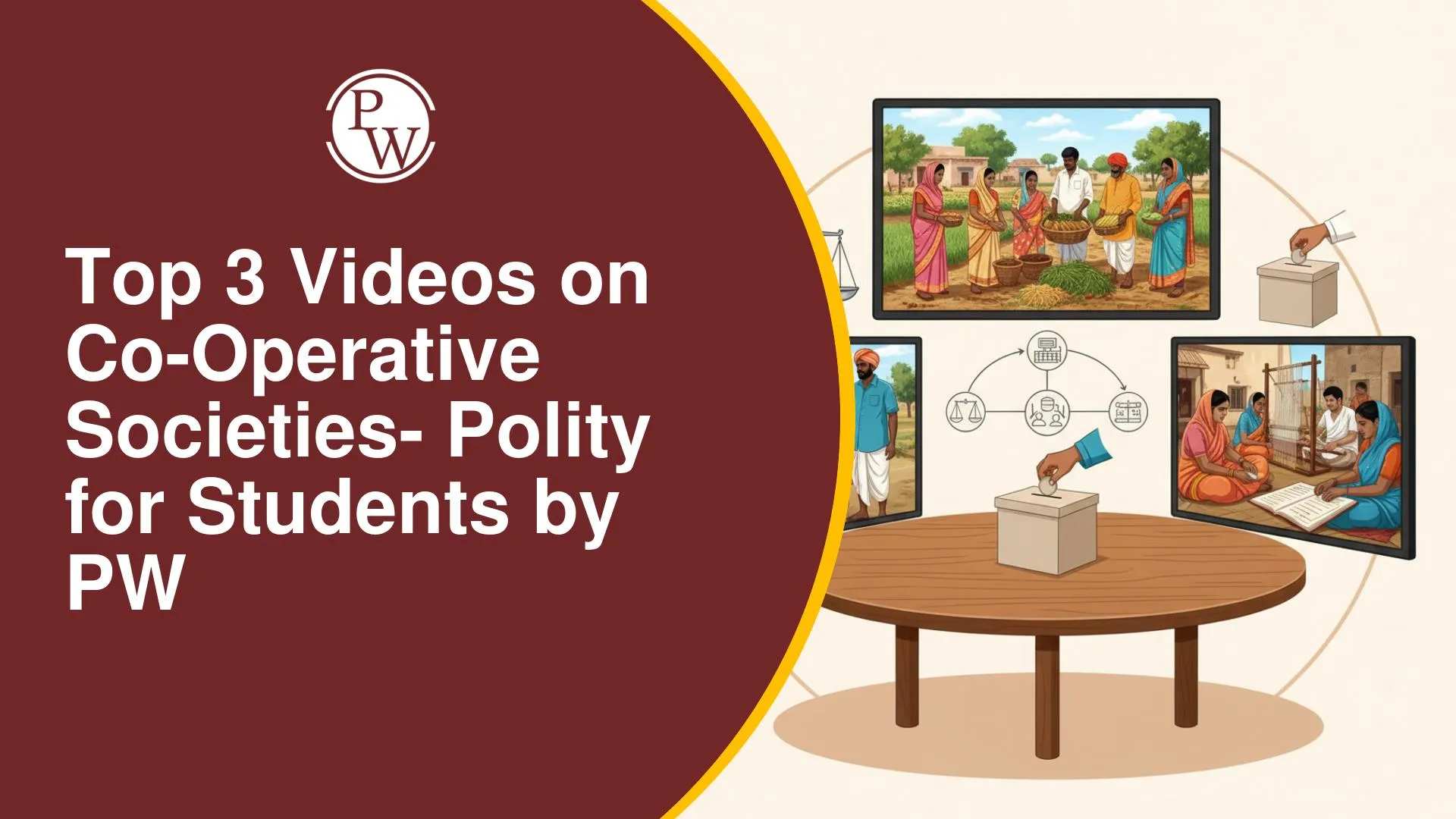 Top 3 Videos on Co-operative Societies – Polity for UPSC Preparation by PW
