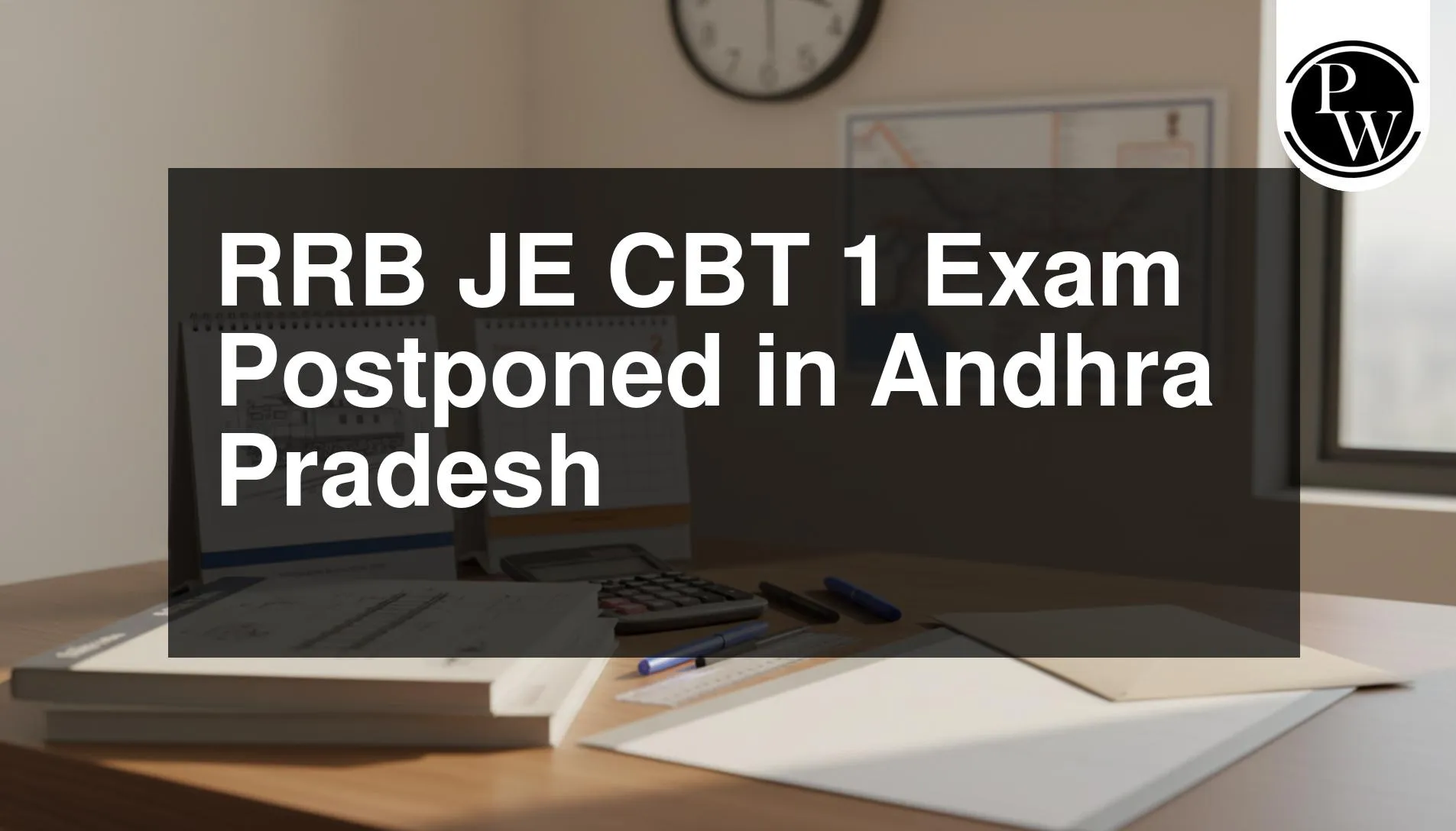 RRB JE CBT 1 Exam Postponed in Andhra Pradesh