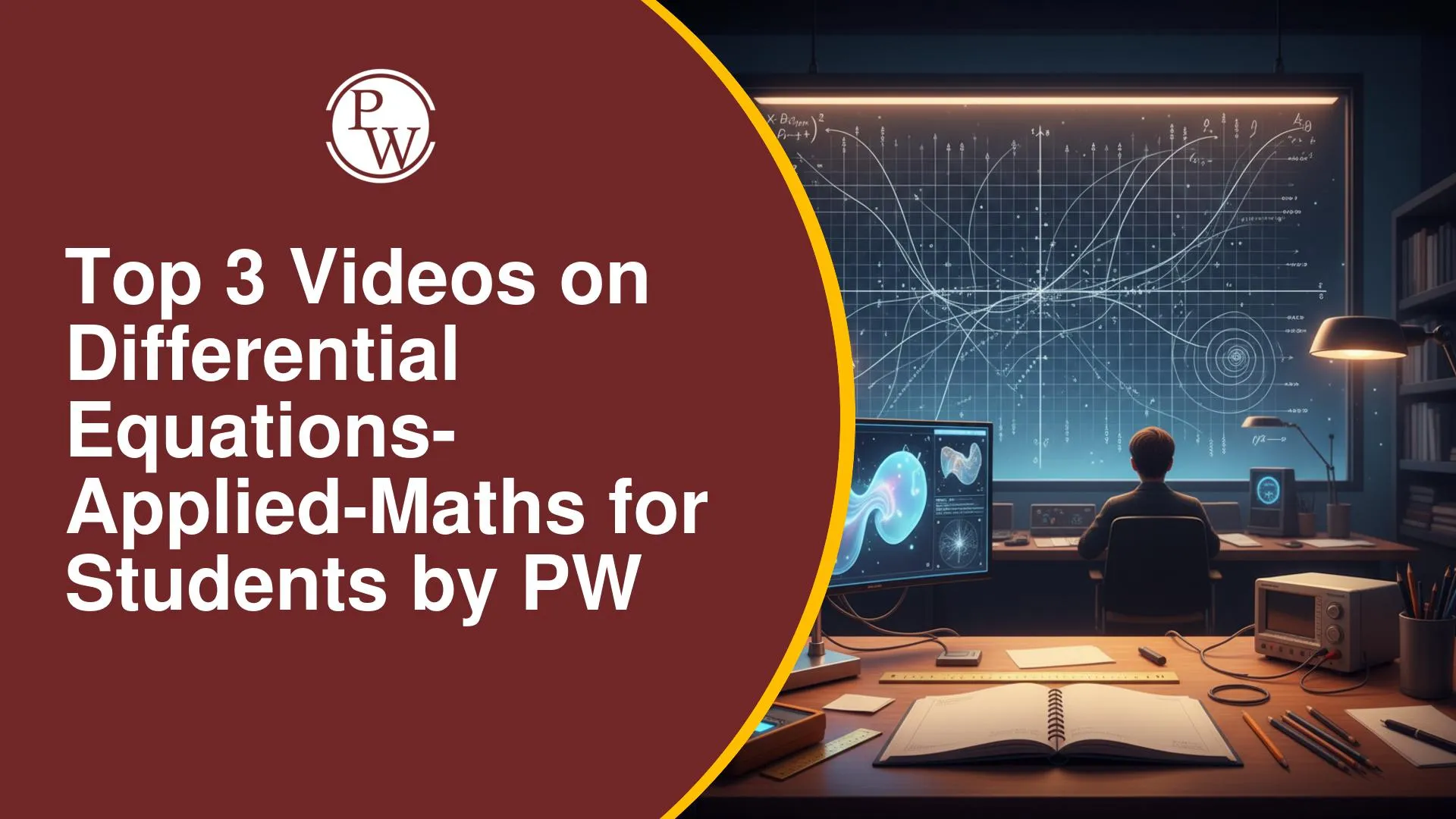 Top Videos on Differential Equations for Class 12 Applied Mathematics by PW