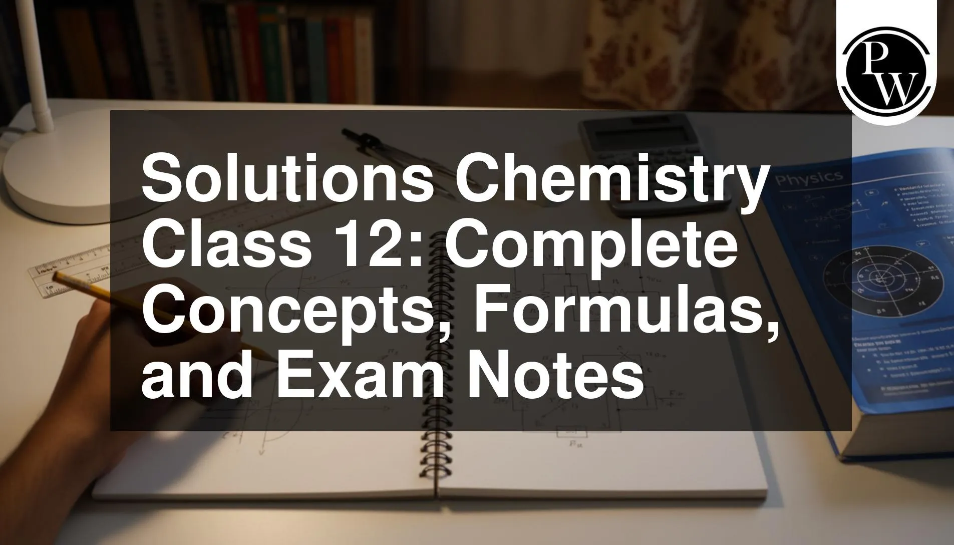 Solutions Chemistry Class 12: Complete Concepts, Formulas, and Exam Notes