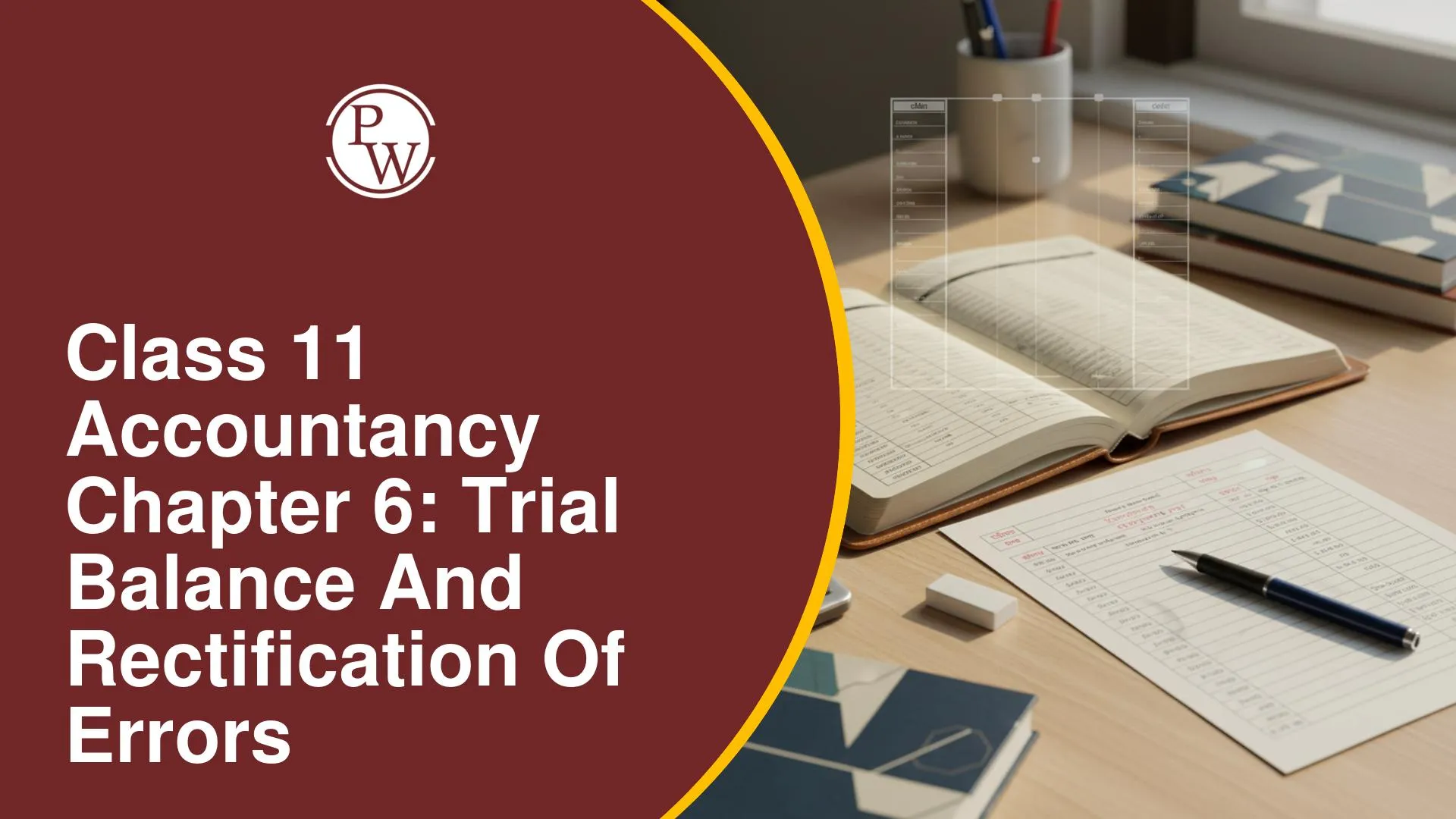 Class 11 Accountancy Chapter 6: Trial Balance and Rectification of Errors