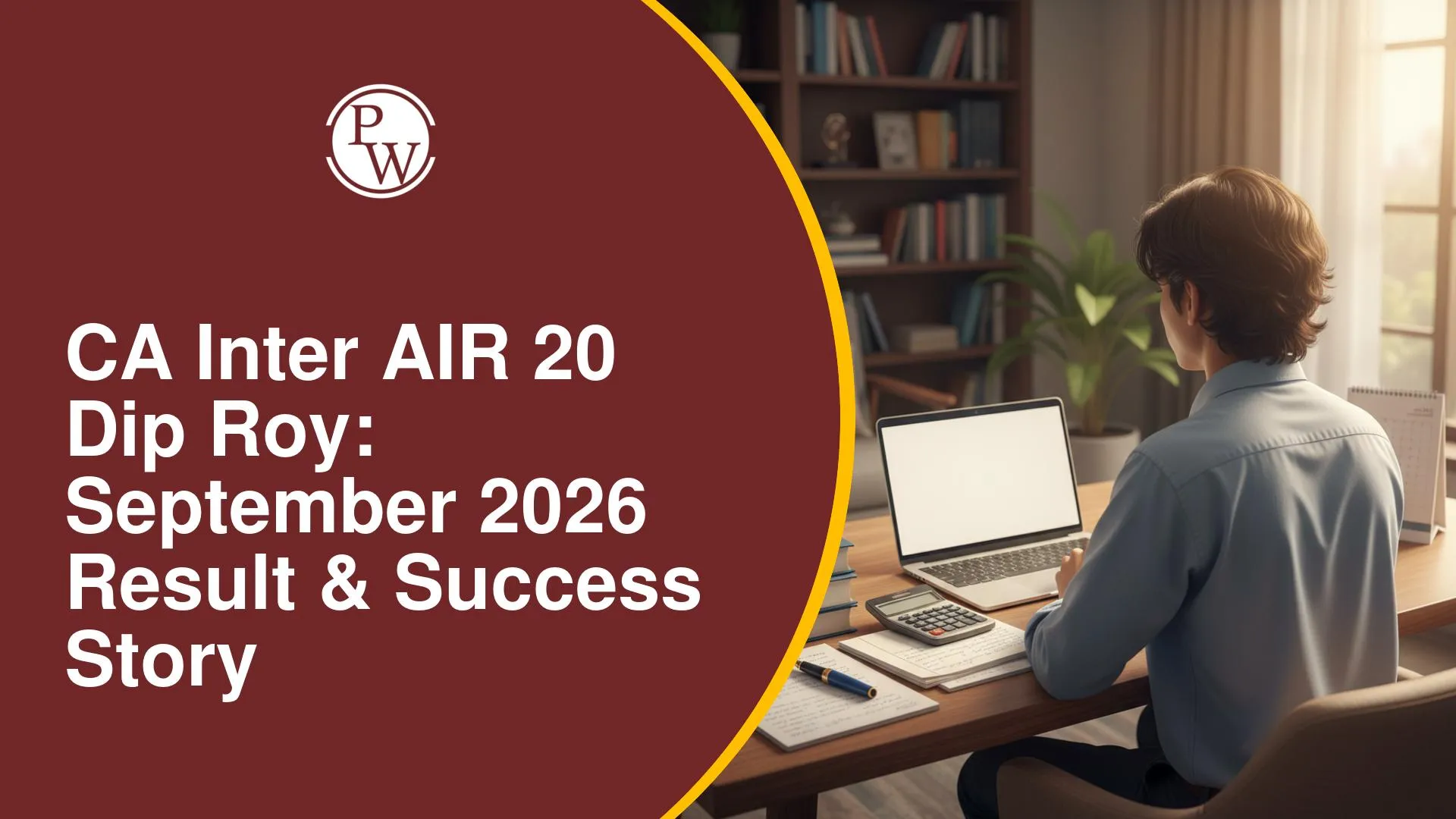 CA Inter AIR 20 Dip Roy: September 2026 Result & Success Story with PW