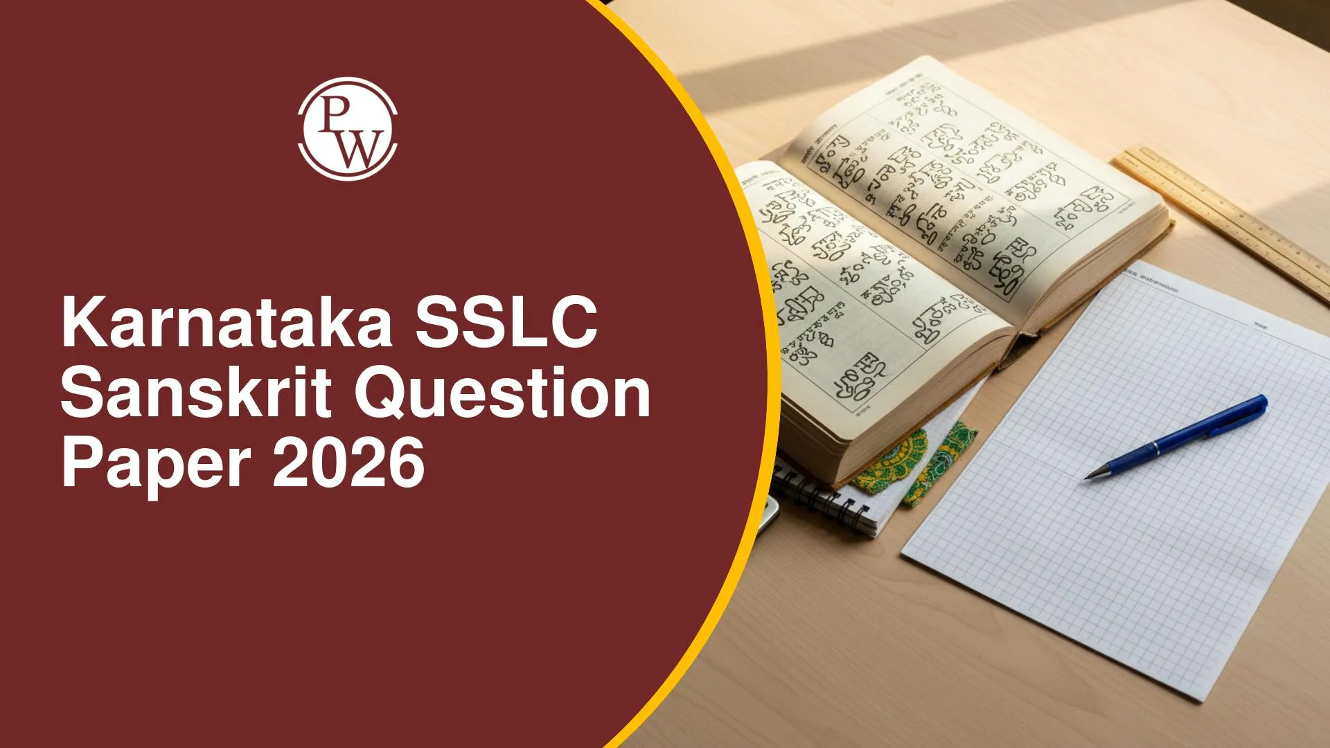 Karnataka SSLC Sanskrit Question Paper 2026 PDF and Answer Key – Download