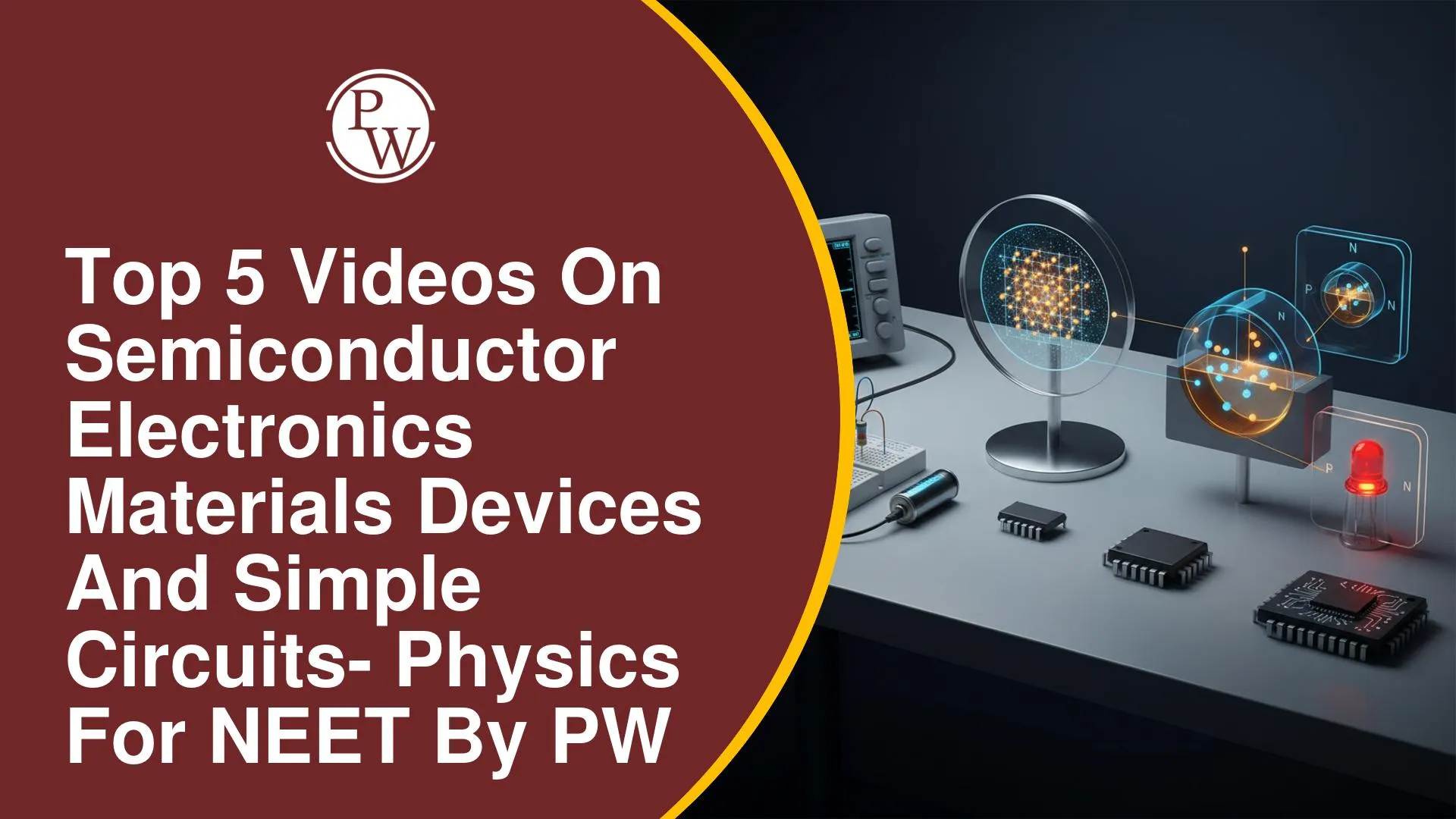 Top 5 Videos on Semiconductor Electronics: Materials, Devices and Simple Circuits Physics for NEET by PW
