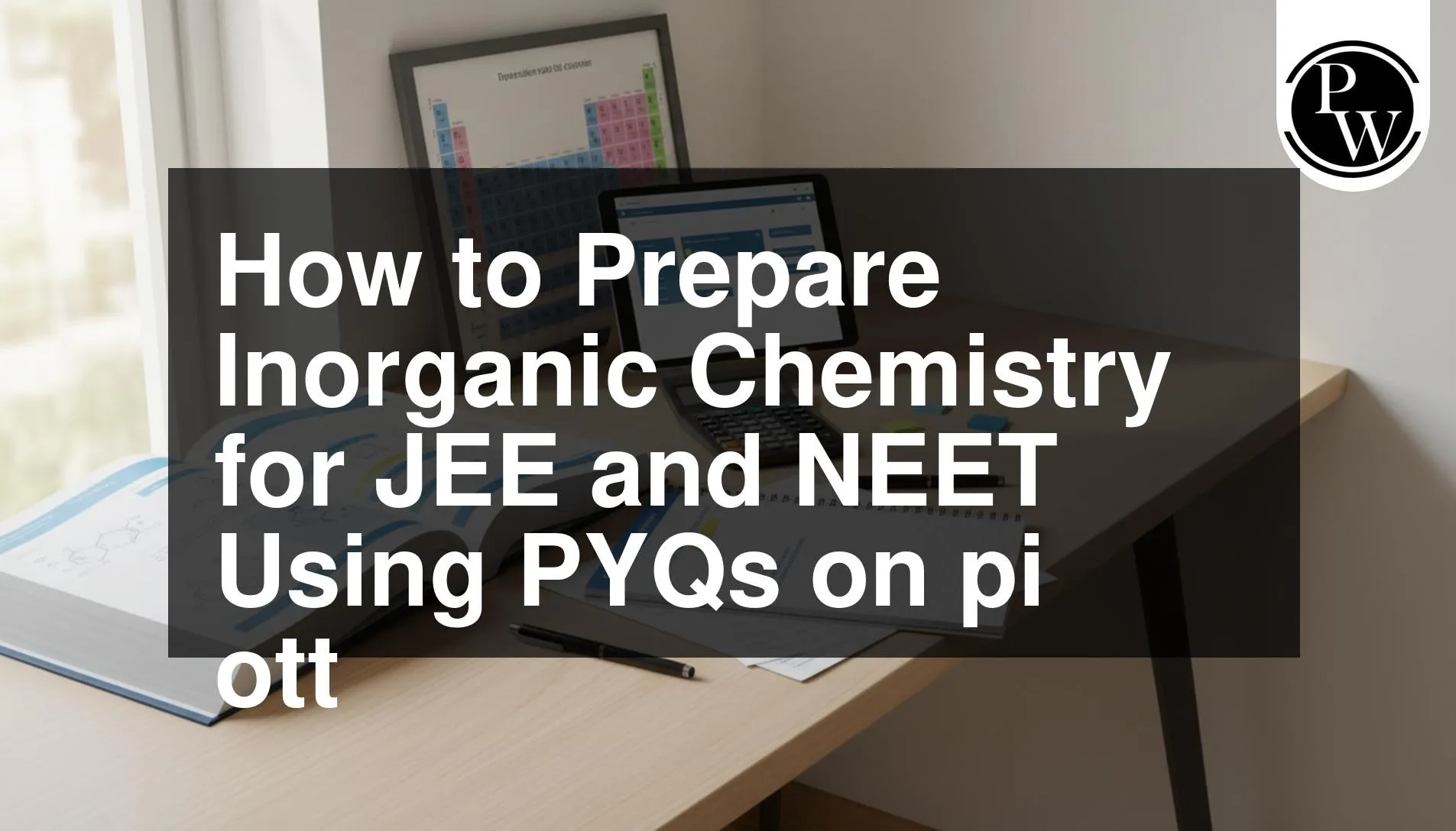 How to Prepare Inorganic Chemistry for JEE & NEET Using PYQs