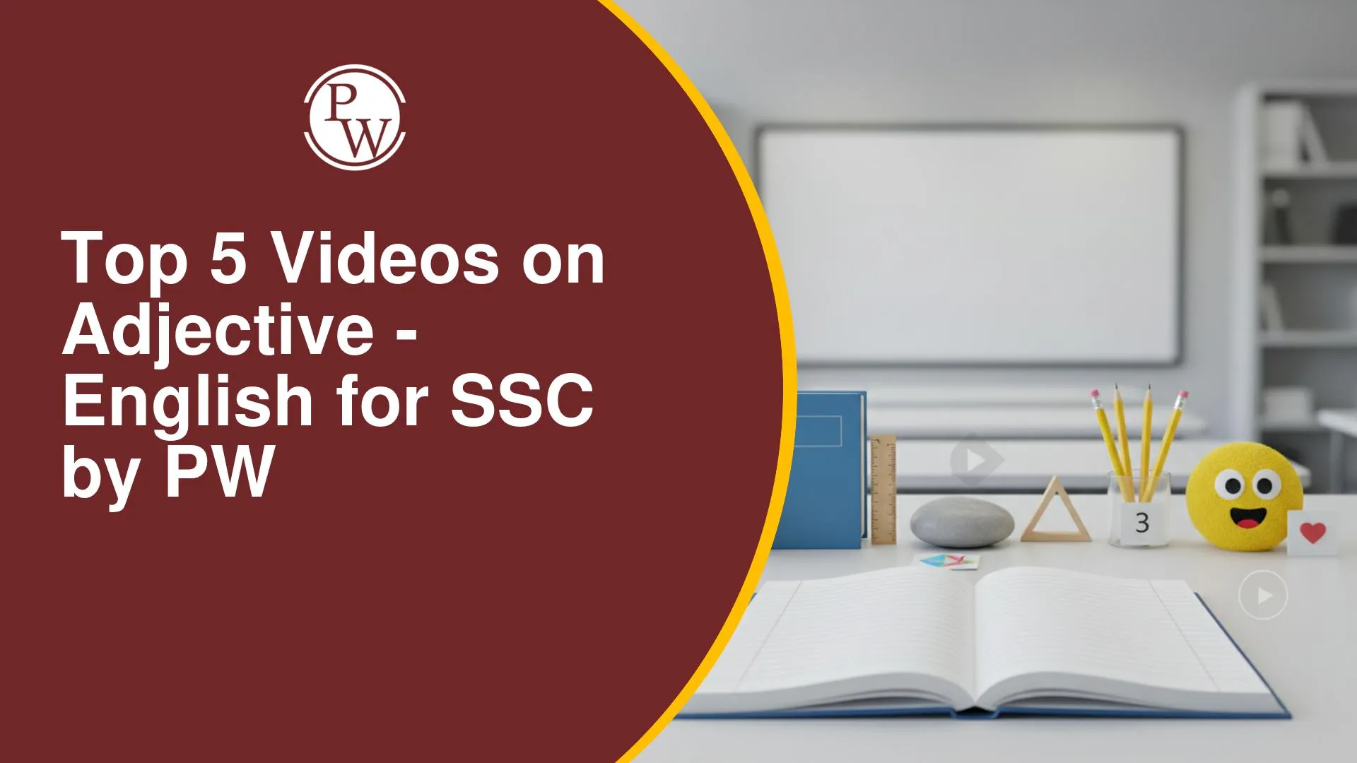 Top 5 Videos on Adjectives for SSC English by PW