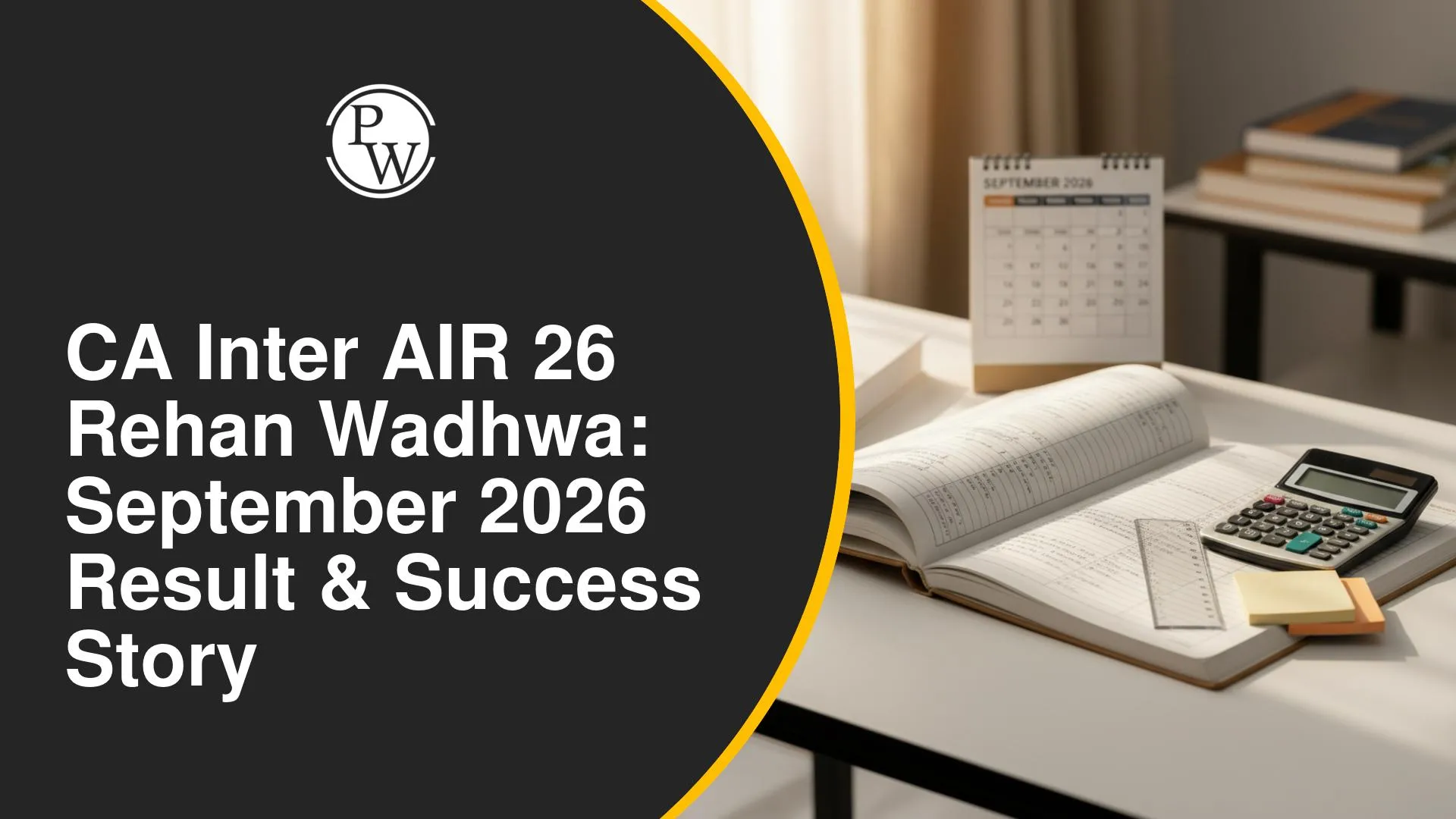CA Inter September 2026 AIR 26 Rehan Wadhwa’s Success Story