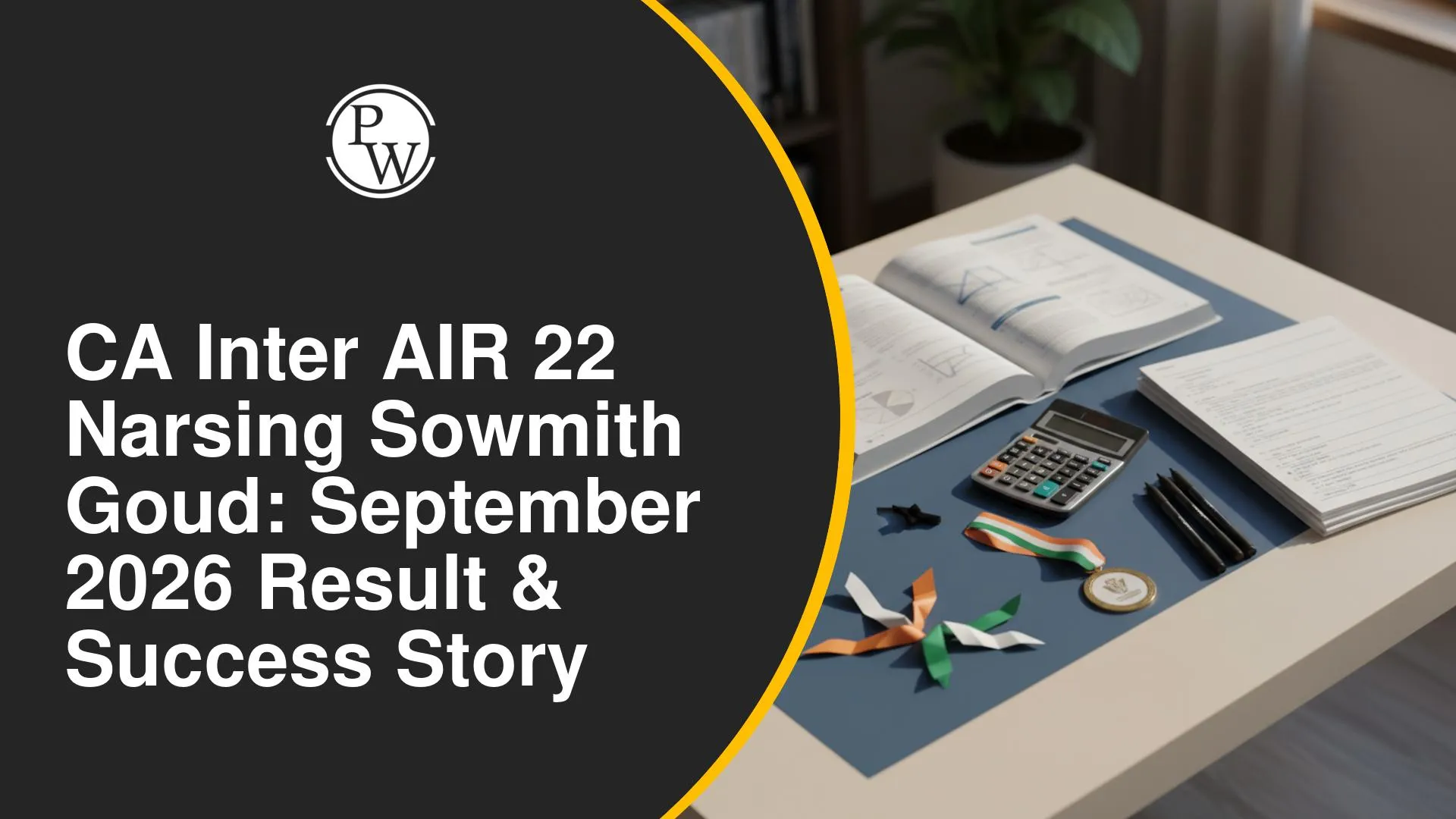 How Physics Wallah Helped Narsing Sowmith Goud Secure AIR 22 in CA Inter September 2026