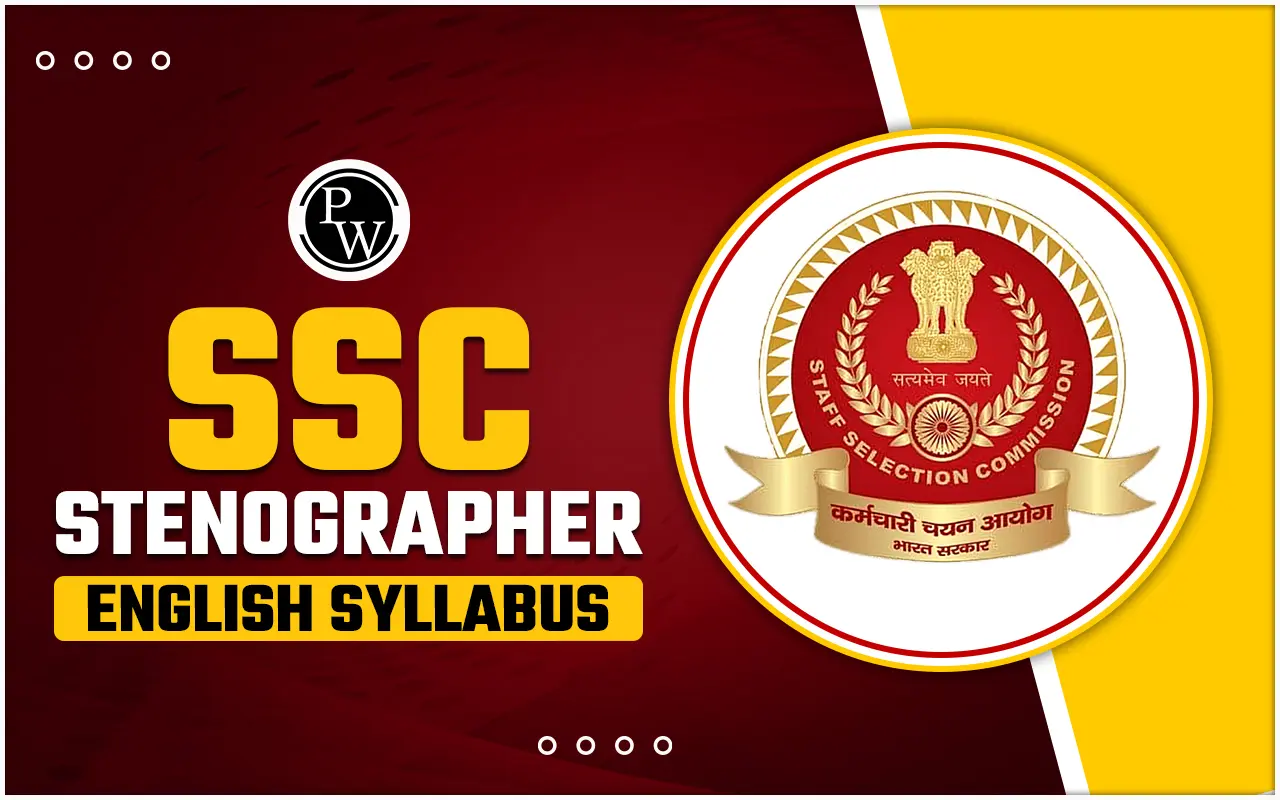 SSC Stenographer English Syllabus 2024