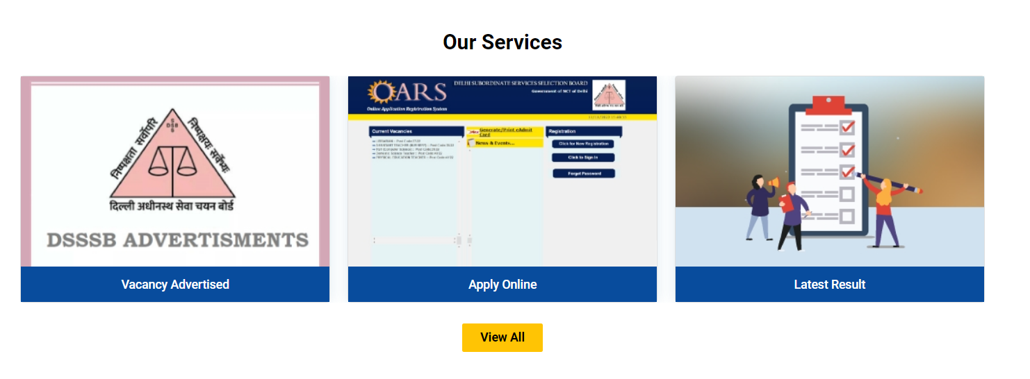 DSSSB Online Form 2024