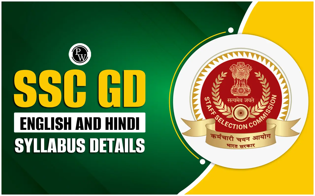 SSC GD English and Hindi Syllabus 2025