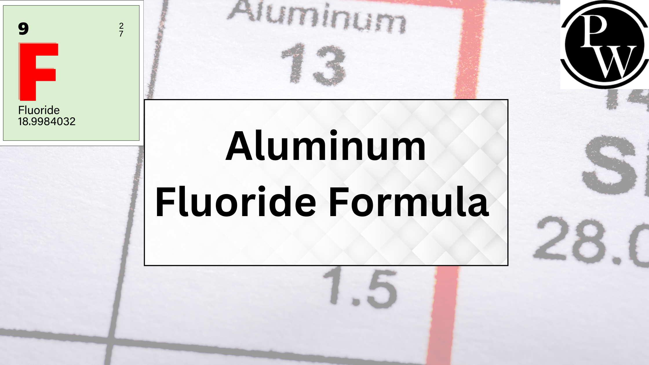 Aluminium Fluoride Formula
