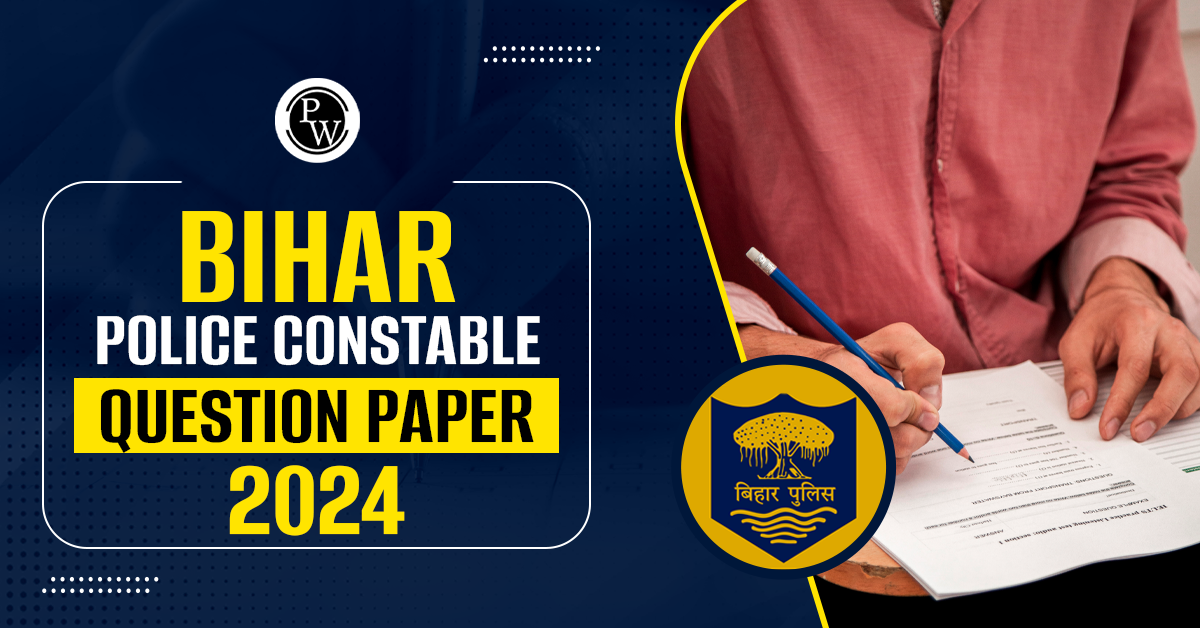 Bihar Police Constable Question Paper 2024