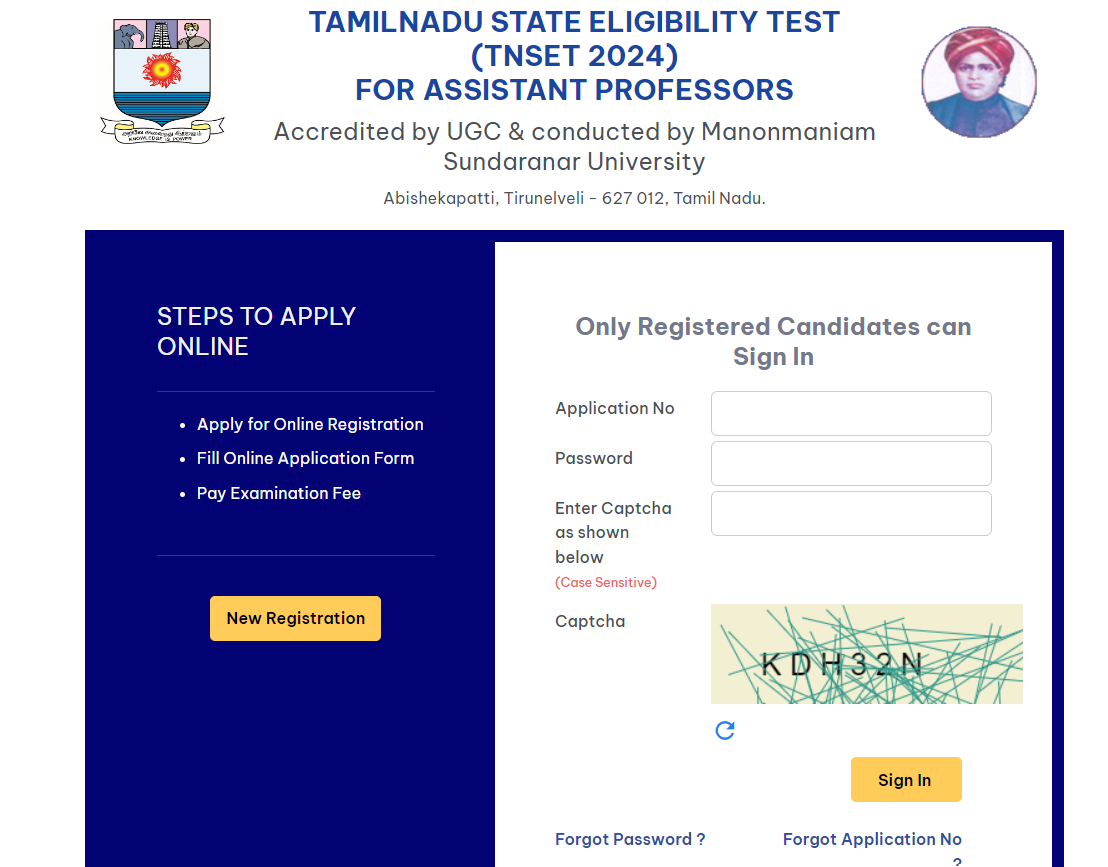 TN SET 2024 Apply Online 