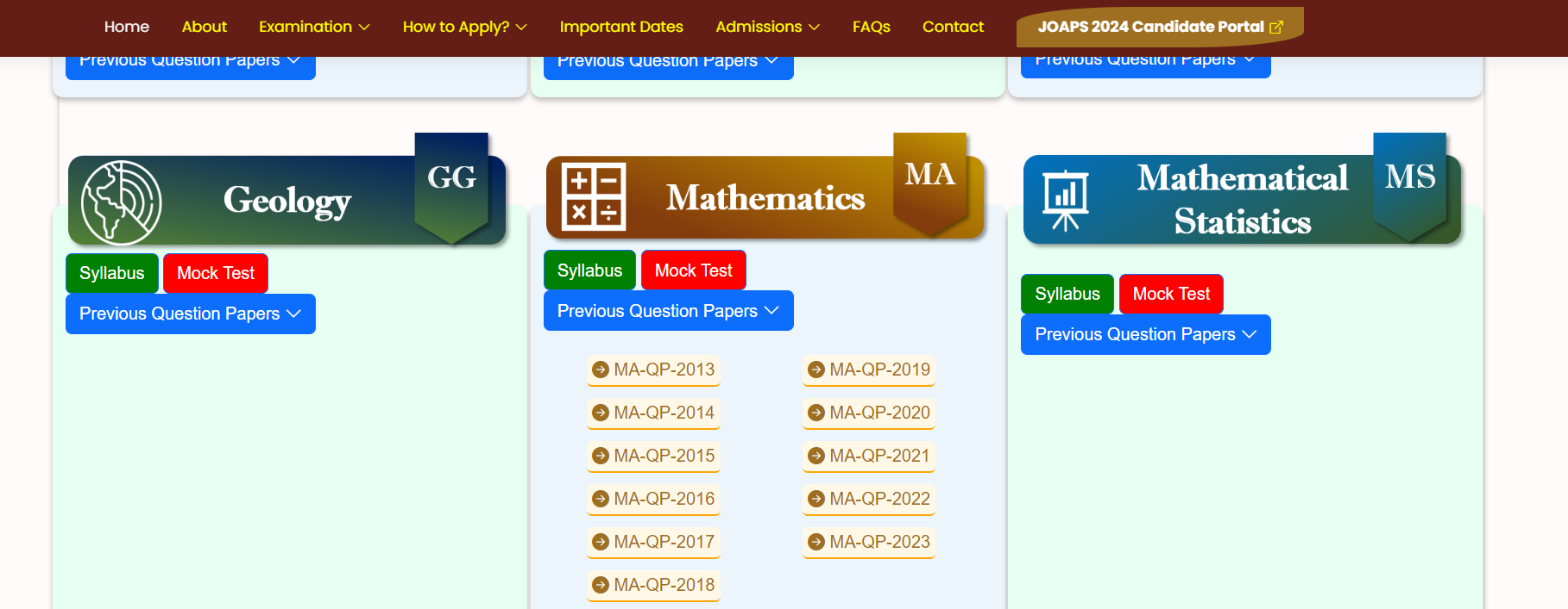 IIT JAM Maths PYQS