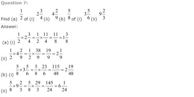 NCERT Solutions for Class 7 Maths Fractions and Decimals Exercise 2.2