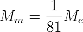 M_m = \frac{1}{81} M_e