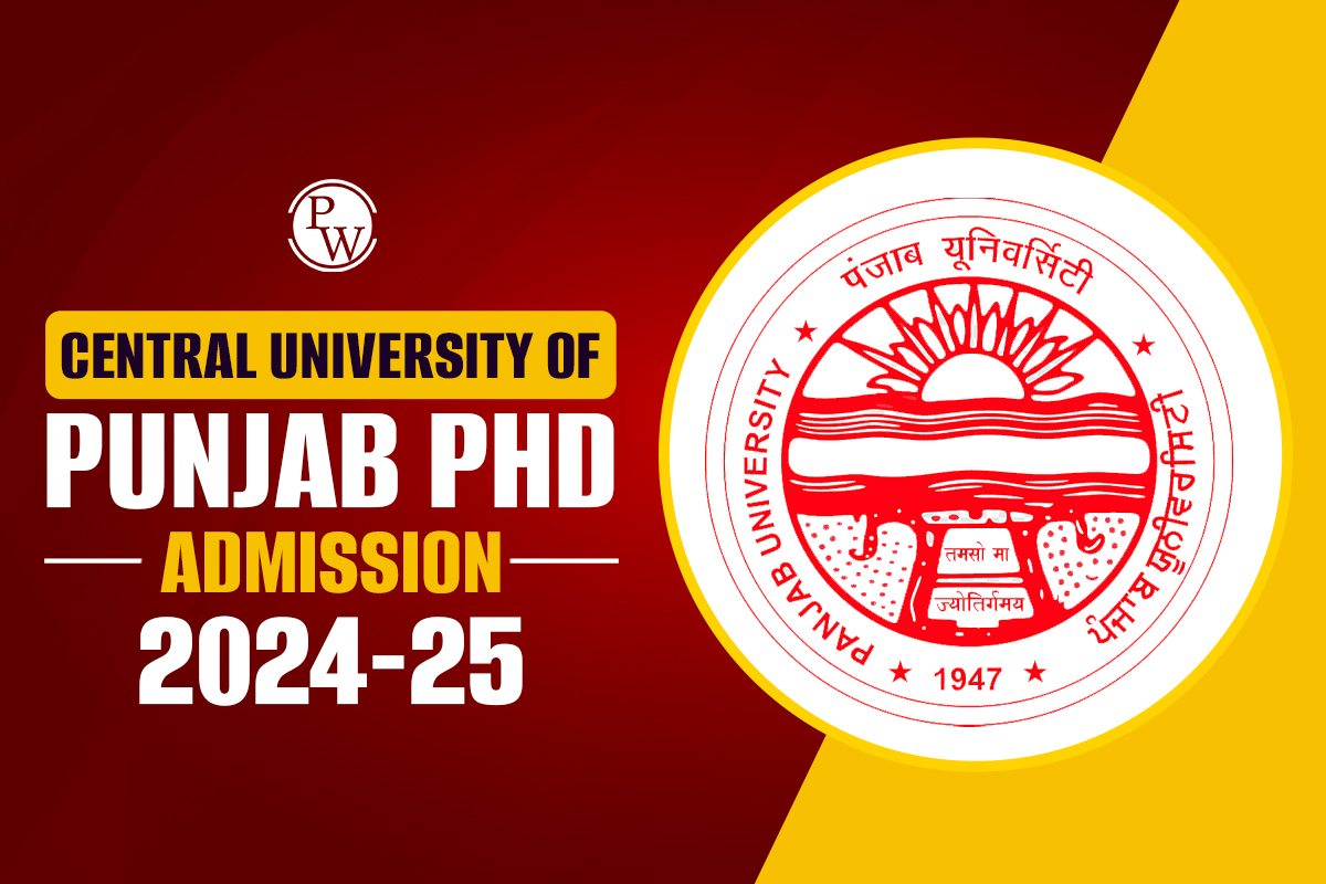 Central University of Punjab PhD Admission 2024-25