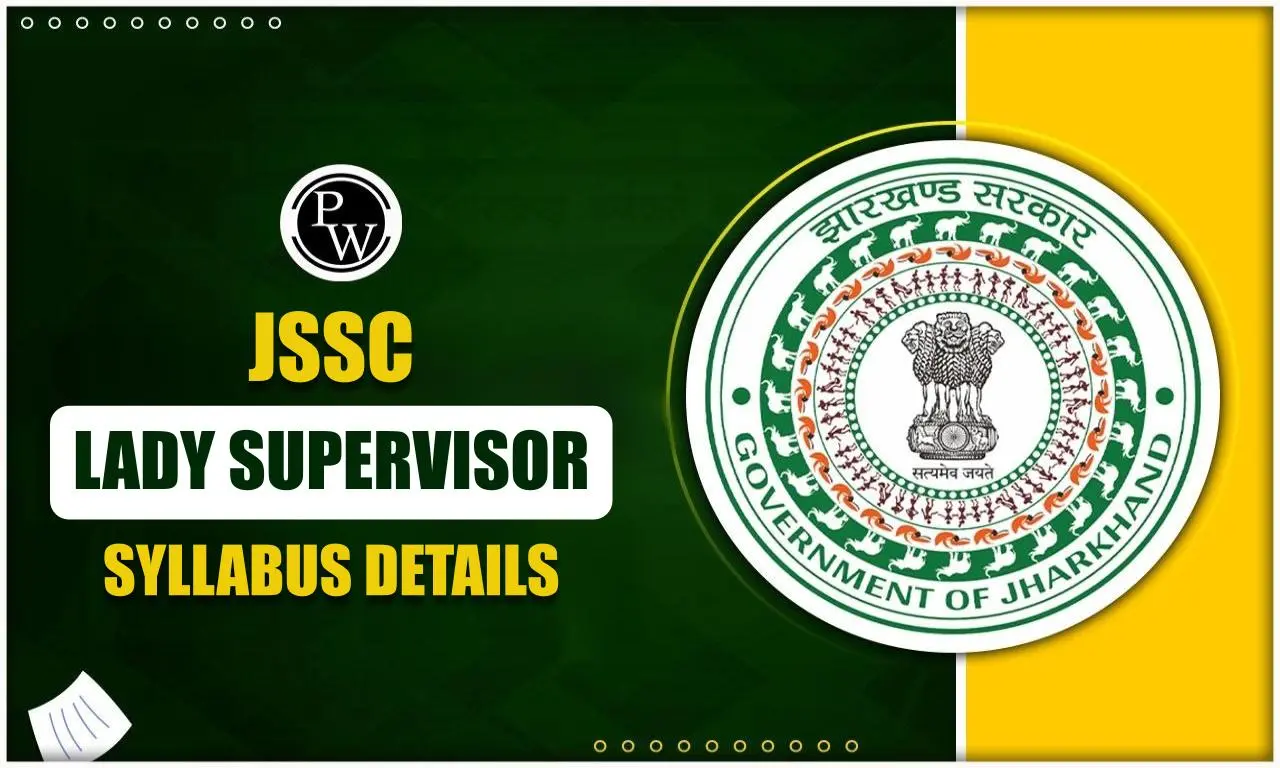 JSSC Lady Supervisor Syllabus 2023