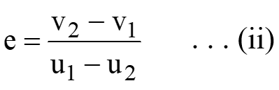coefficient of restitution 