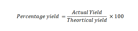 Percentage Yield Formula