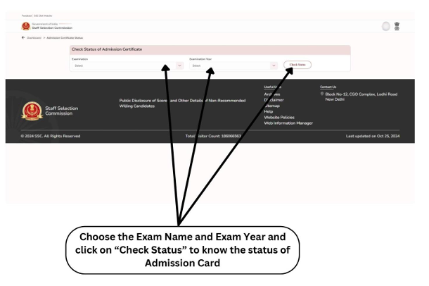 ssc admit card