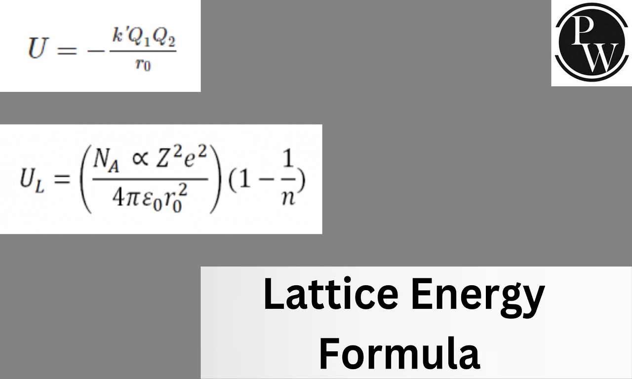 Lattice Energy Formula