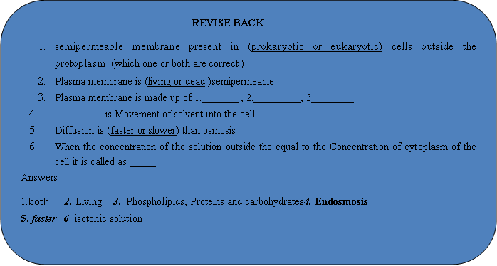 cell membrane revision