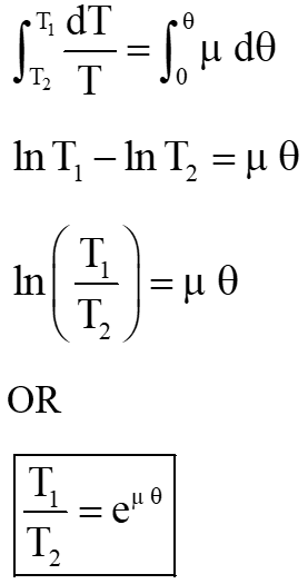Belt equation 8