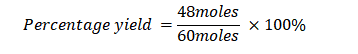 Percentage Yield