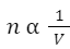 Avogadro's Law Formula 