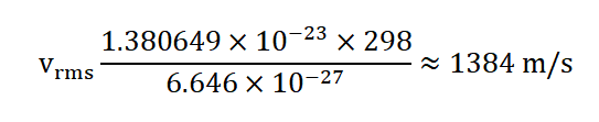 Molecular Speed Formula Vrms