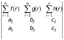 Properties of Determinants