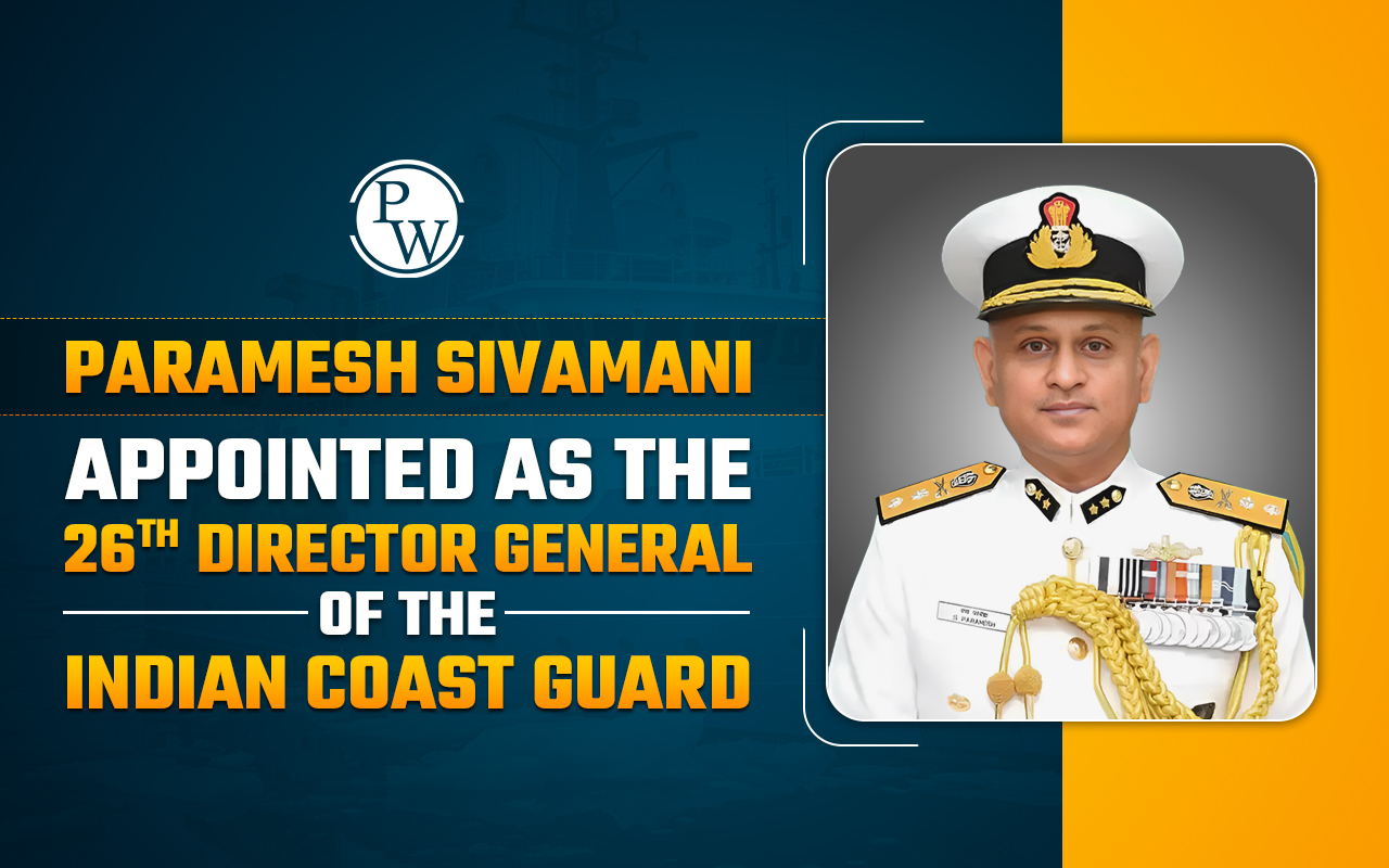 Paramesh Sivamani Appointed as the 26th Director General of the Indian Coast Guard