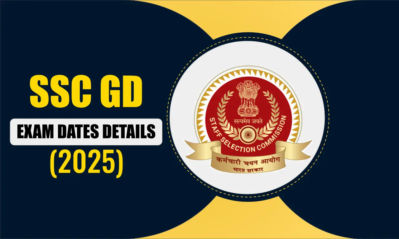 SSC GD Exam Date 2025