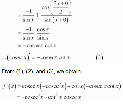 chapter 13-Limits and Derivatives Miscellaneous Exercise