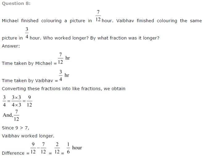NCERT Solutions for Class 7 Maths Fractions and Decimals Exercise 2.1