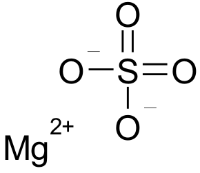 Chemical Structure of Magnesium Sulfate 