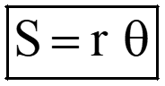 Linear distance in circular motion