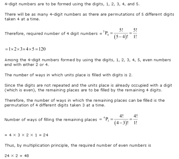 NCERT Solutions for Class 11 Maths chapter 7-Permutation And Combination  Exercise 7.3