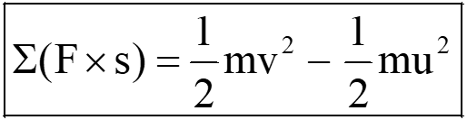 Work energy principle