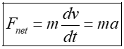 Newton's Second Law Formula