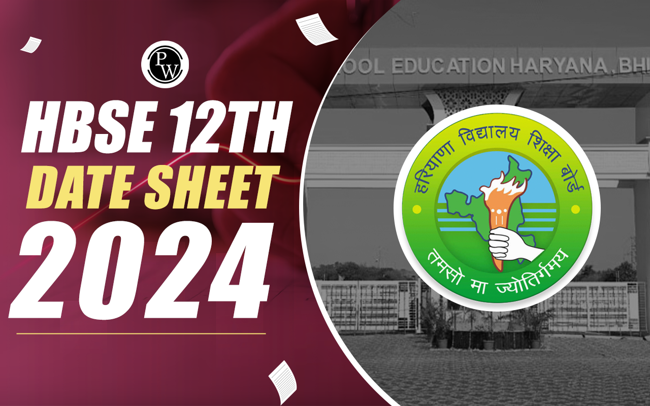 HBSE 12th Date Sheet 2024