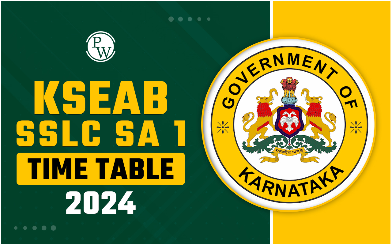 KSEAB SSLC SA 1 Time Table 2024