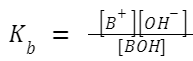 Ionization Constant of Weak Base (Kb)