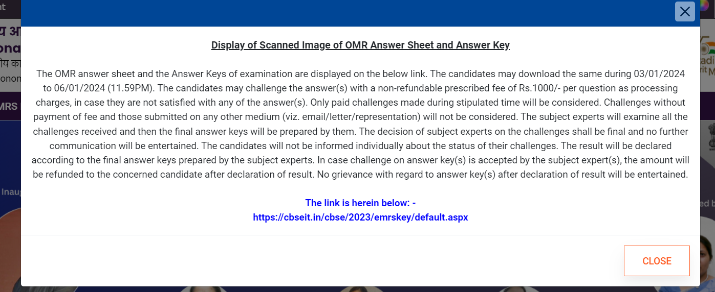 EMRS Answer Key 2023