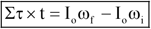 Angular impulse momentum formula
